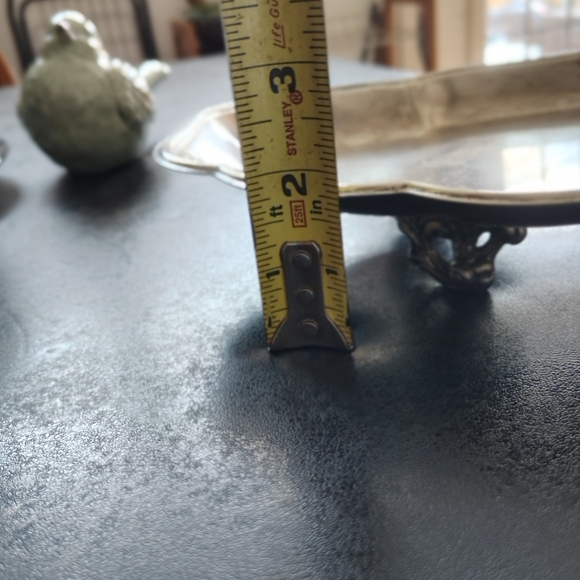 Scalloped Silver Serving Tray - Picture 5 of 6